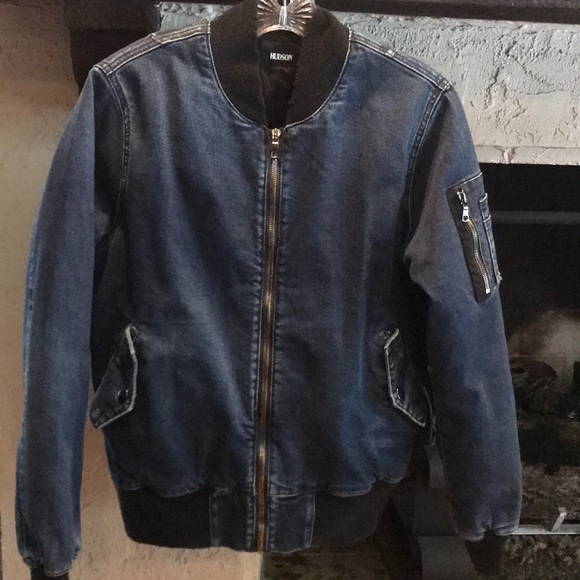 hudson jeans leather jacket